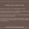 Gift Certificate Terms