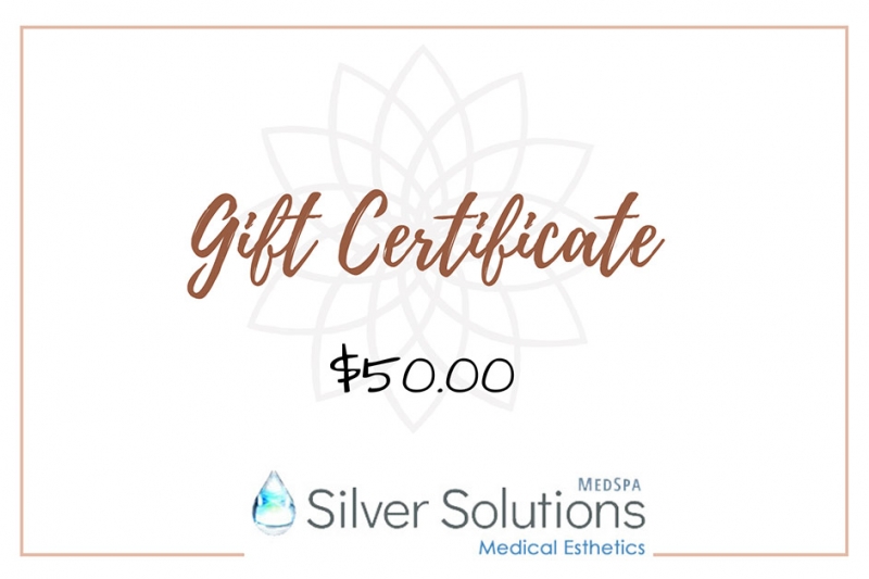 Silver Solutions MedSpa Gift Certificate $50
